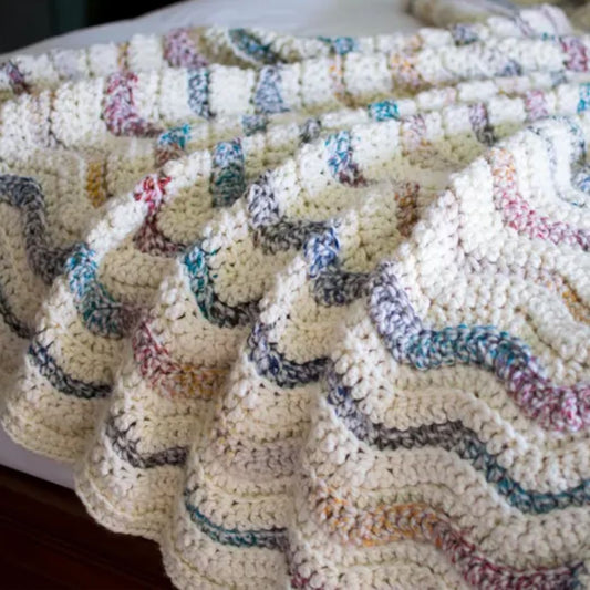 Chunky Modern Blanket crochet pattern