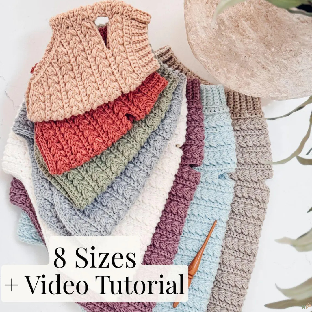 Cozy Pet Sweater Crochet Pattern - Hooked Patterns