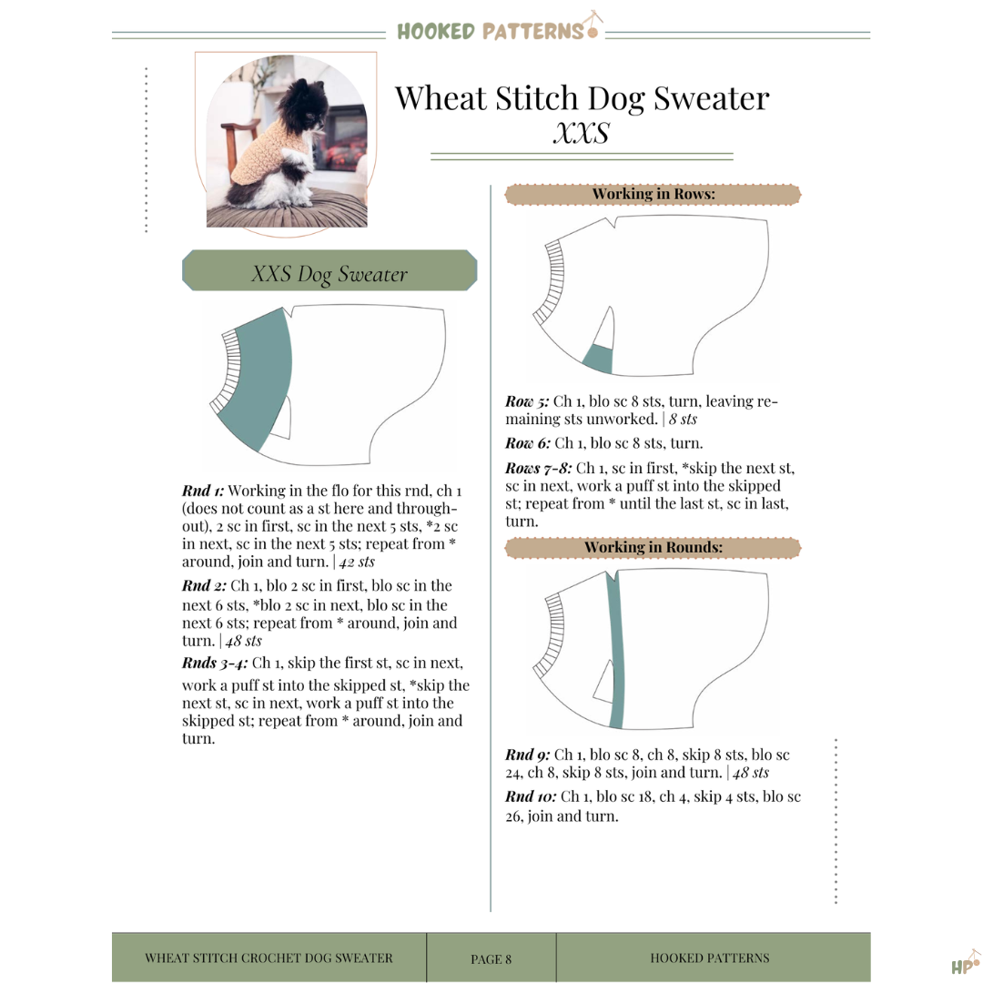 Cozy Pet Sweater Crochet Pattern - Hooked Patterns
