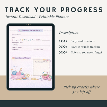 Crochet Project Planner