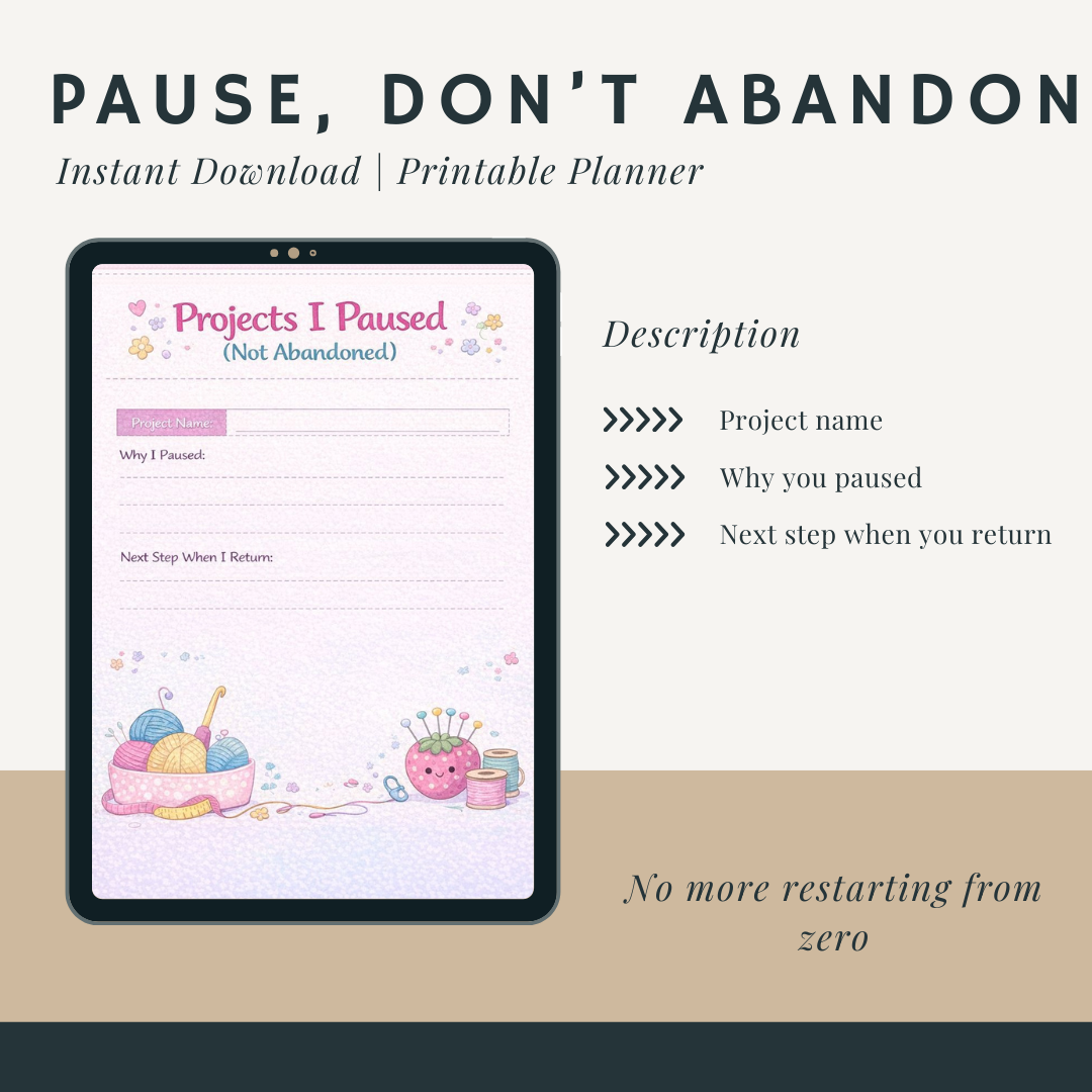 Crochet Project Planner